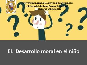 Sesion 13 2 Desarrollo Moral En El Niño