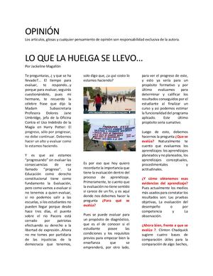 Seccion De Opinion Periodico
