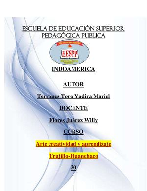ARTE APRENDIZAJE Y CREATIVIDAD