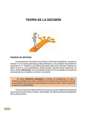 Pruebas De Hipótesis Inferencia Para La Media