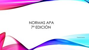 NORMAS APA 7 EDICIÓN