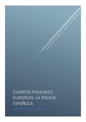 47-22 CUERPOS POLICIALES EUROPEOS. LA POLICÍA ESPAÑOLA