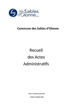 Raa Arrêtés 2022 06