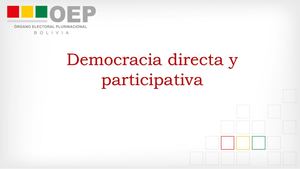 Democracia Directa Y Participativa Final