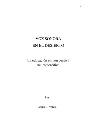 Voz Sonora En El Desierto