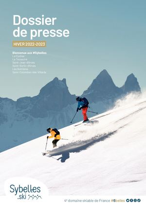 Les Sybelles - Dossier De Presse - Hiver 2022-2023 Français