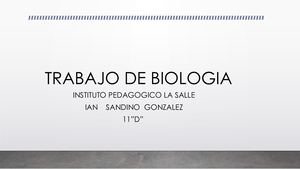 Trabajo De Biologia