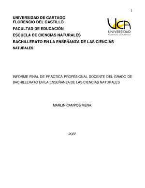 Informe Practica Profesional Marlín Campos Mena 2022 Completa