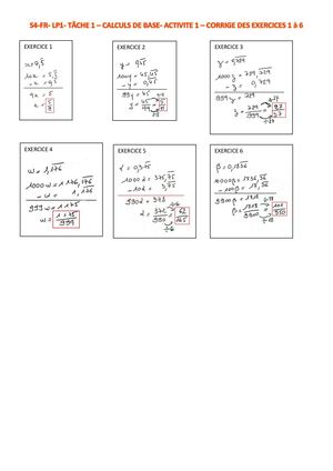 S4fr M1 T1-Act1 Ex 1-6 Corriges