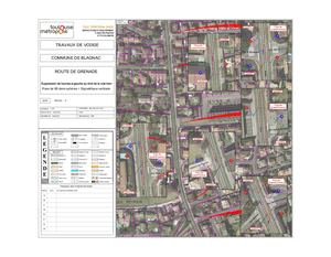 Plan travaux route de Grenade