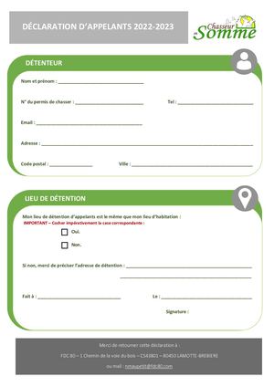 Declaration Appelants 2022 2023 Docx