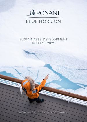 PONANT SUSTAINABLE DEVELOPMENT REPORT 2021