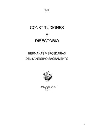 Constituciones de Hmss 2011