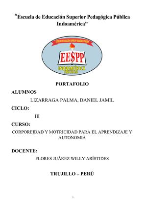 Portafolio De Corporeidad ciclo 3