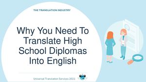 High School Diploma To English