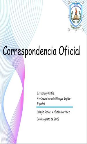 Correspondencia Oficial