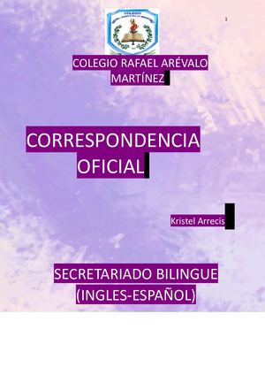 Correspondencia Oficial