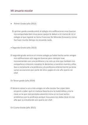 Mi Anuario Escolar, Manu ÁVila