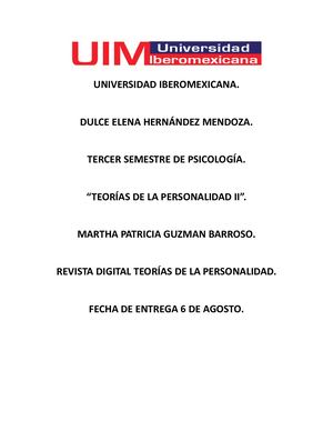 Revista Teorias Dela Personalidad..