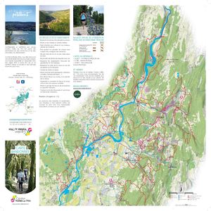 Ain Carte Randonnées Vallée de l'Ain - Cerdon