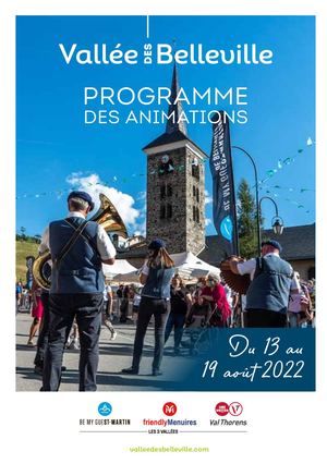 Programme des animations n°7 - Eté 2022
