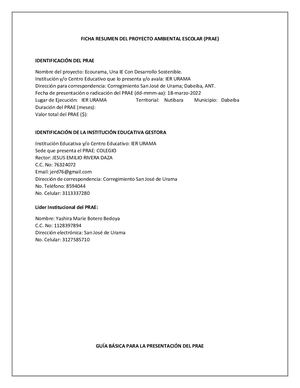 Prae I E Rural Urama