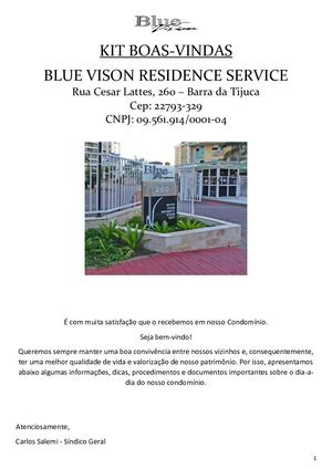 Boas Vindas - Blue Vision