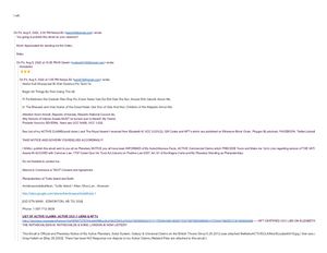 Attention Republic Of Kanata, Kevin Annett Et Al From The Office Of Plenipotentiary Of Turtle Island & Earth Chief Nanya Eil(r)(c)™ L