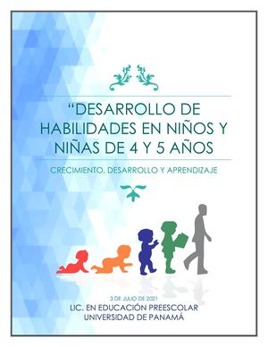 Desarrollo De Habilidades En Niños Y Niñas De 4 Y 5 Años