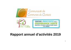 Rapport d'activité - 2019
