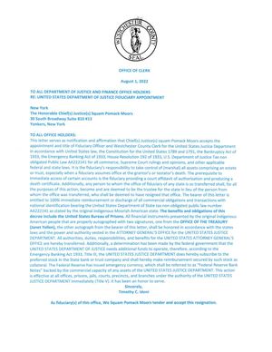 Westchester Clerk Resign N Fiduciary Letter 20220808 0001