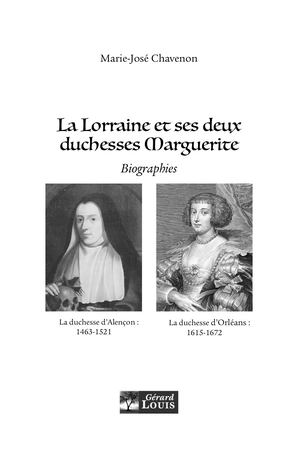 La Lorraine et ses deux duchesses Marguerite