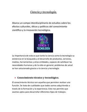 Ciencia Y Tecnología (Tecnología)
