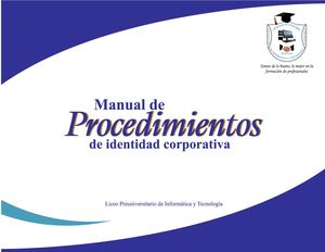 Manual De Procedimientos De Identidad Corporativa