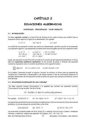 Ecuaciones Racionales