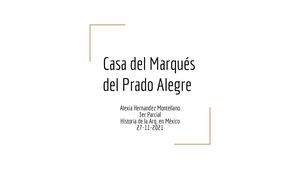 Casa Del Marqués Del Prado Alegre Arq Mex A