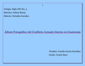 Álbum Fotográfico del Conflicto Armado en Guatemala