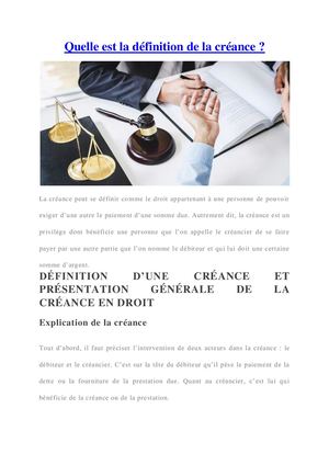Créance : qu'est ce que c'est ?