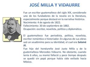 Presentación José Milla