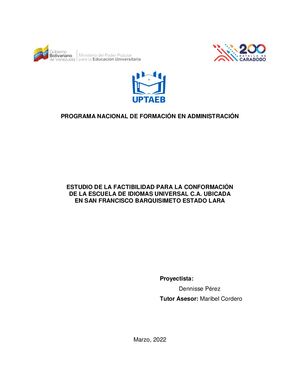 Escuela De Idiomas - Dennisse Pérez