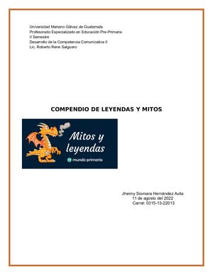 Compendio de Leyendas y Mitos