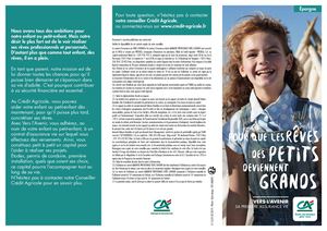 Dépliant Vers L'avenir