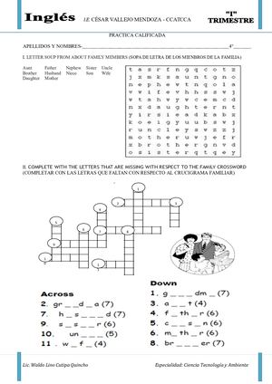 377612483 Teoria Y Practica De Los Miembros De La Familia En Ingles