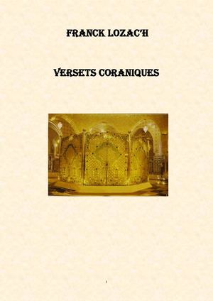 Versets Coraniques