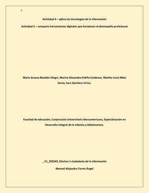 Actividad 4, 5 Electiva