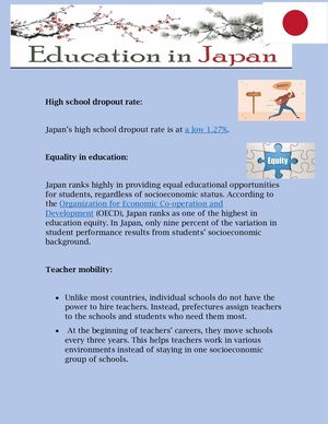 Education In Japan And Panama