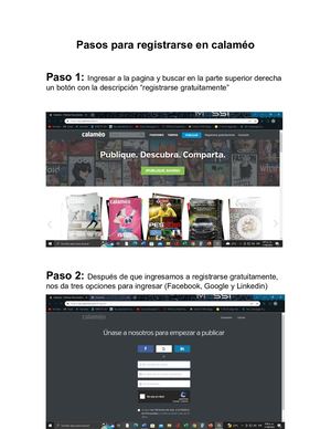 Pasos Para Registrarse En Calaméo