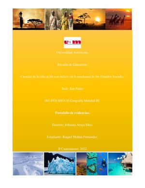 Portafolio De Evidencias Geografia