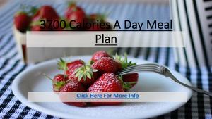 3700 Calories A Day Meal Plan