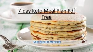 7 Day Keto Meal Plan Pdf Free